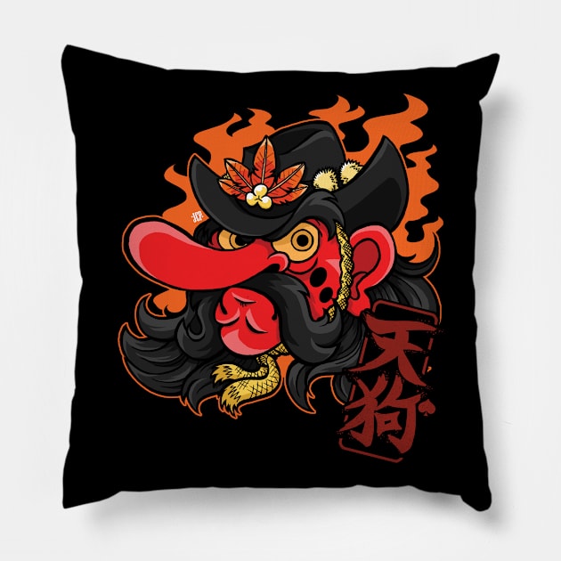 Heavenly Dog of War Pillow by JCPDesigns