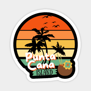 Punta Cana Island Sunset – Tropical Paradise Vibes Magnet