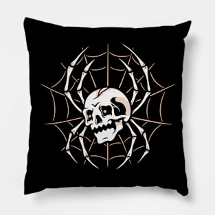 Spider skull Pillow