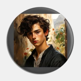 Painting of amazing Timothee Chalamet Pin