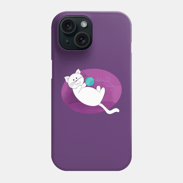 Schroeder the cat Phone Case by cate-rocket