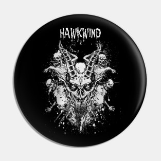 Dragon Skull Play Hawk Pin