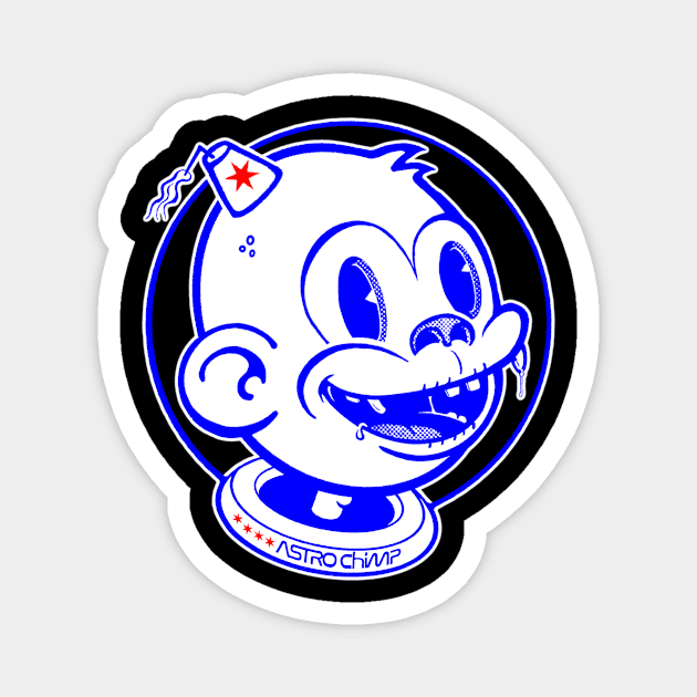 Astro Chimp is amazed and excited! Magnet by astr0_ch1mp