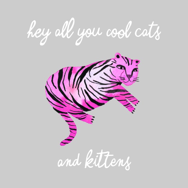 Hey you all cool big cats kittens pink tiger by ninoladesign