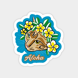 Aloha Cat Magnet