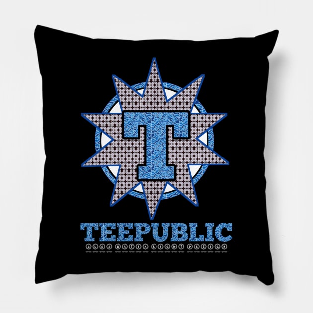 Teepublic design bantik Pillow by Adiba design