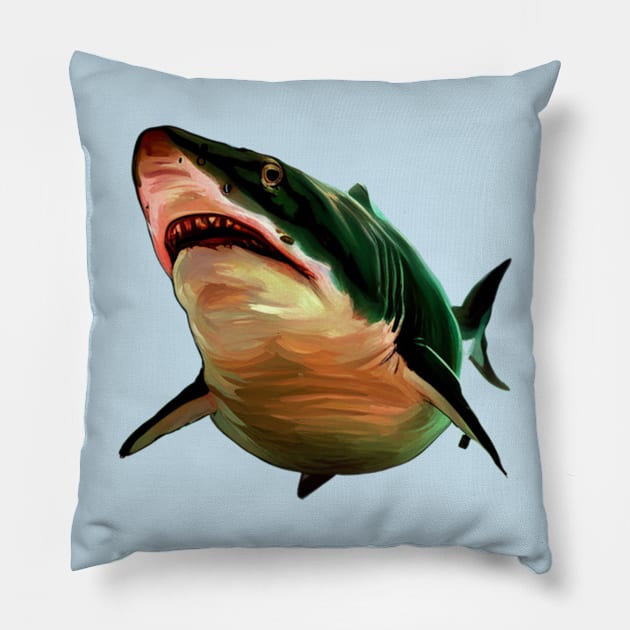 Photogenic Shark Pillow by DestructoKitty