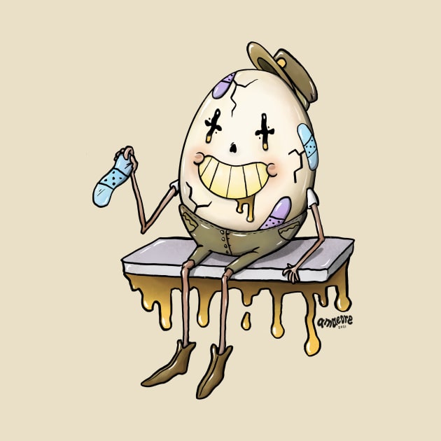 Anthropomorphic Egg Put Himself Back Together Again by amaeore