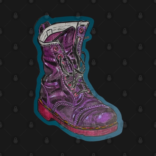 Purple Pop Boot by Jason Hancock by Octo30