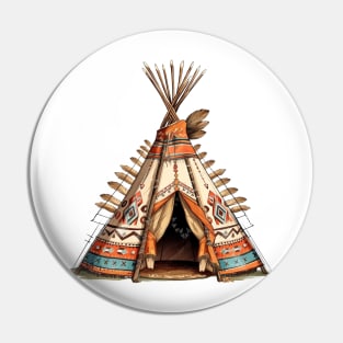 Native American Tipi Pin