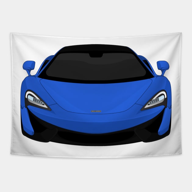 MCLAREN 570S BLUE Tapestry by VENZ0LIC