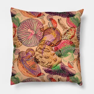 Magic Mushrooms Pillow