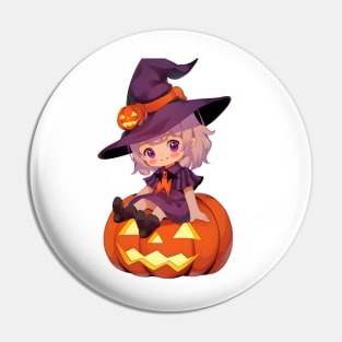 Witch Halloween Shirt Pin