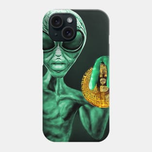 Alien Bitcoin Collectors Mars Invasion Sci-fi Phone Case