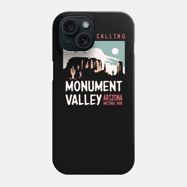 Utah Monument Valley Arizona Retro Vintage Design Phone Case by Terrybogard97