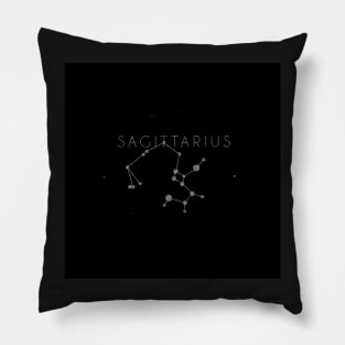 Zodiac sign constellation - sagittarius Pillow