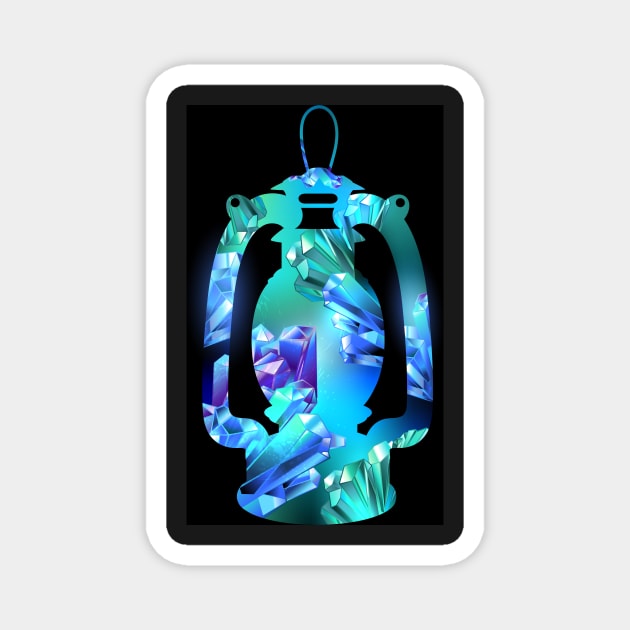 Miner Lantern Magnet by Blackmoon9