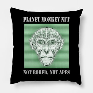 On Planet Monkey nft Collection Not Bored Apes Pillow