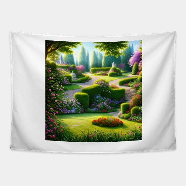 Gardenia Ville Tapestry by Fantasyscape