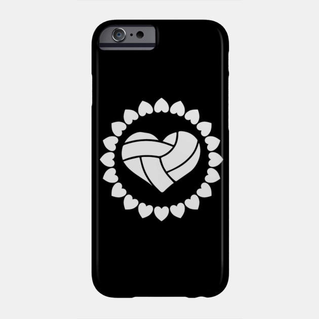 Funny Volleyball Team Shirt Volleyball Heart Gift Ideas Volleyball Gift For Women Phone Case Teepublic