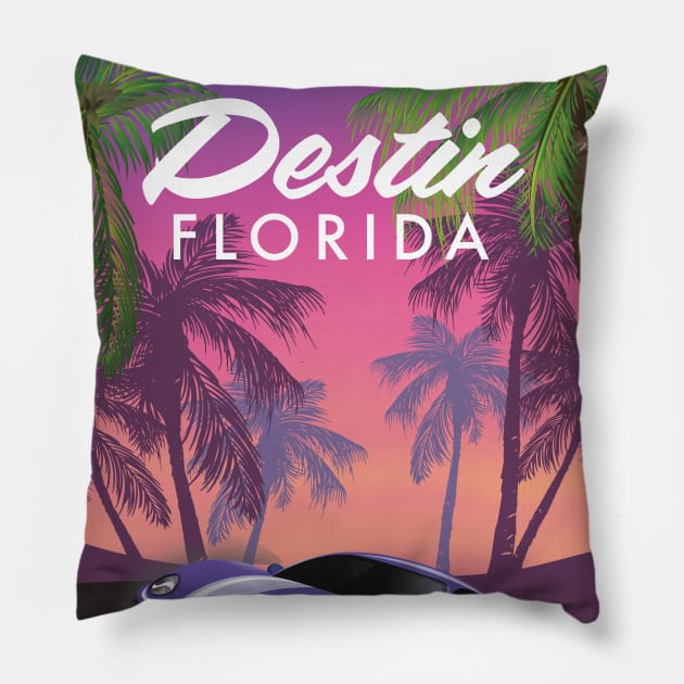 Destin Florida Pillow by nickemporium1