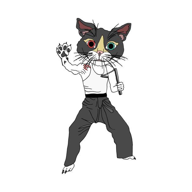 Karate Cat by notsniwart