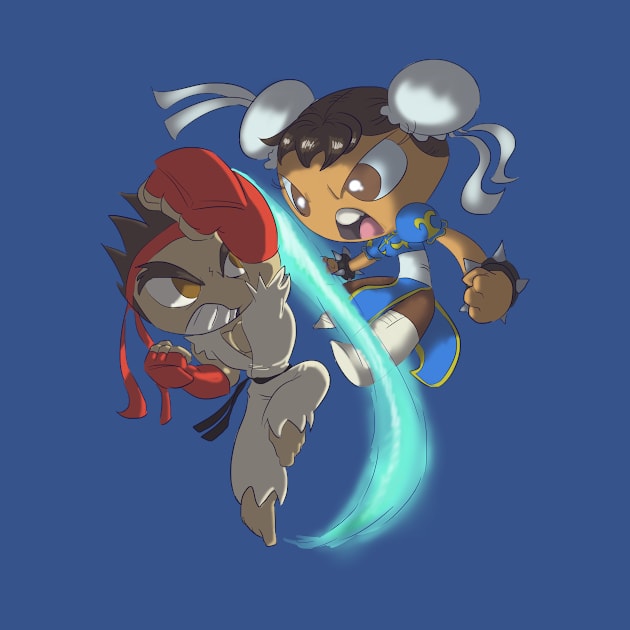 Ryu and Chun by BrightBoyToons