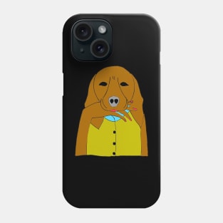 Single Dog - I am waiting for love. Phone Case