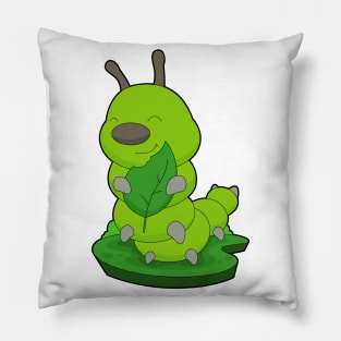 Caterpillar Leaf Pillow