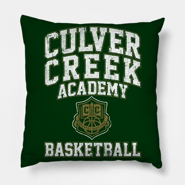 Culver Creek Academy Basketball Pillow by huckblade