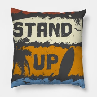 I Love stand up paddle paddleboarding SUP gift Pillow