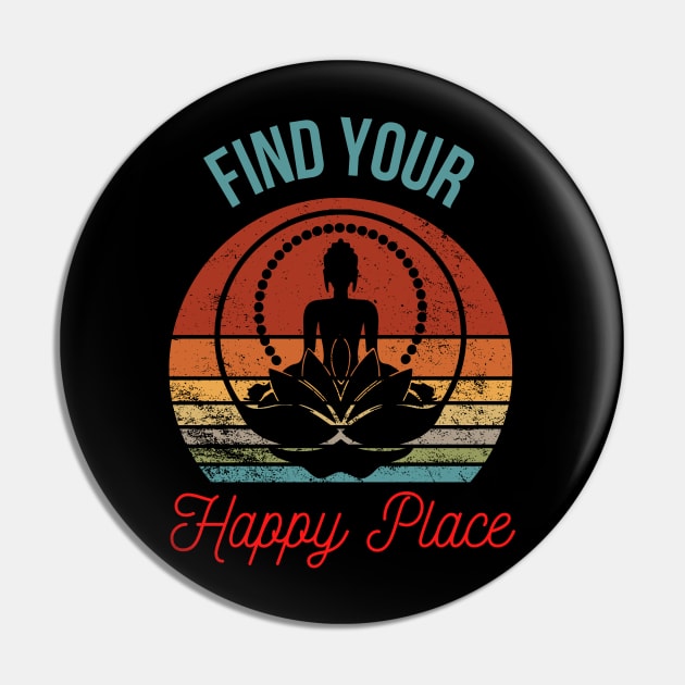 Silhouette of Buddha in Lotus Flower: Find Your Zen Pin by The Wolf and the Butterfly