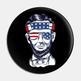 Awesome American Abraham Lincoln Pin