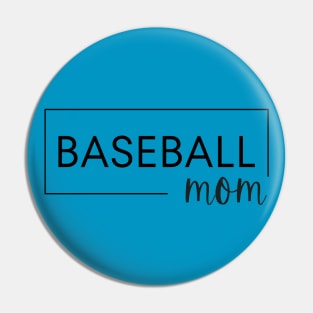 Baseball Mom Plain Box Pin