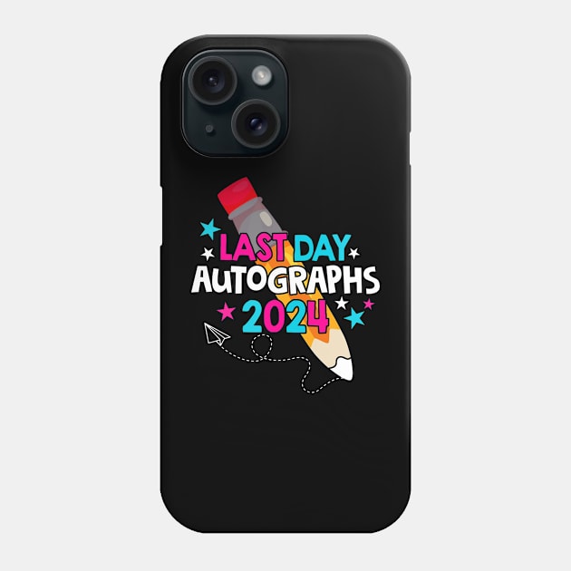 End Of The Year Autographs Last Day of School Summer Break Phone Case by Tater's 