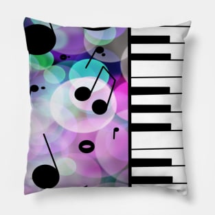 Piano & Notes Pillow