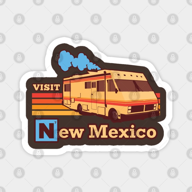 Visit New Mexico Magnet by DeepDiveThreads