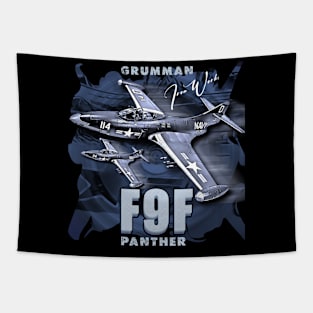 Grumman F9F Panther Carrier-Based Jet Fighter Tapestry