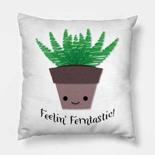 Funny Feeling Ferntastic Fern Pillow