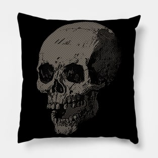 Halftone Skull Pillow