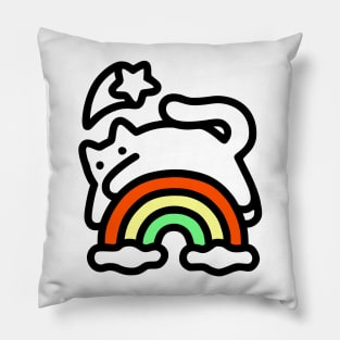 Rainbow Cat Pillow