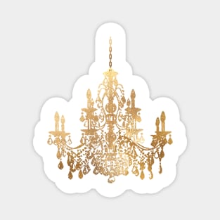 Crystal Chandelier in Faux Gold Magnet