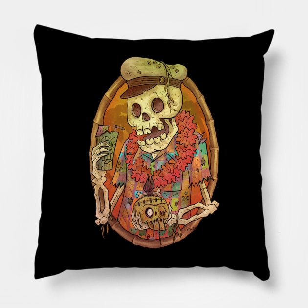 Dead Skipper Pillow by chrisraimoart