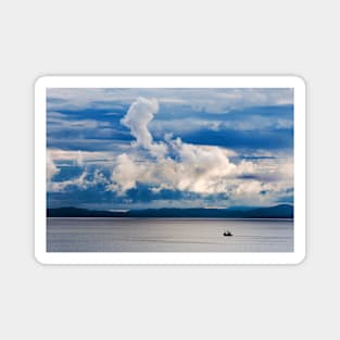 A blue dawn over the west Highland Coast, Scotland Magnet