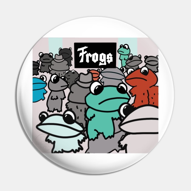 Goths Cover Frogs Edition Pin by scrambledpegs