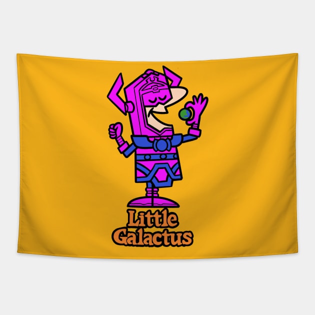 Little Galactus Pizza Tapestry by harebrained