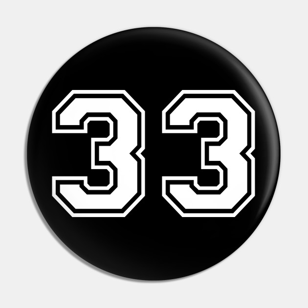 Number 33 Thirty Three - Number 33 - Pin | TeePublic アウトレットの購入 アームアップチェア 【33,550円】デスクチェア②FUJI-BOEKI デスクチェア