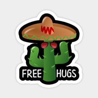 Free Hugs Cactus Magnet