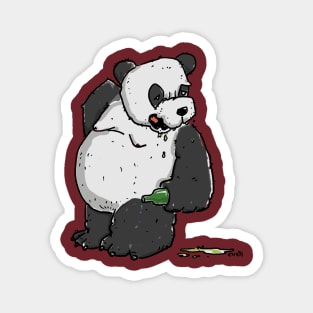 Drunken Panda has had a Beer too much Magnet