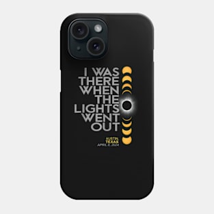 Austin Texas Total Solar Eclipse 2024 Phone Case